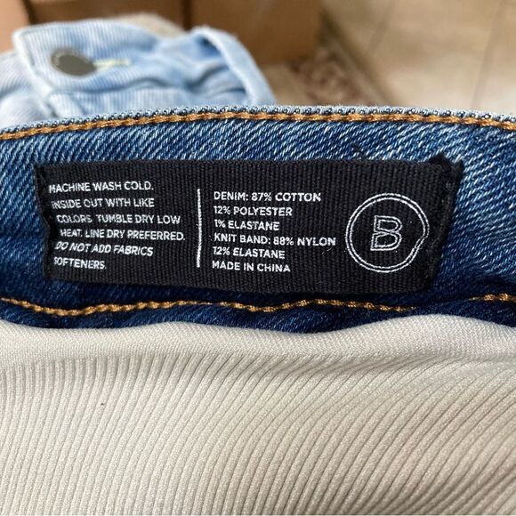 BLANQI medium wash full belly coverage flare denim jeans 10 - Picture 9 of 10